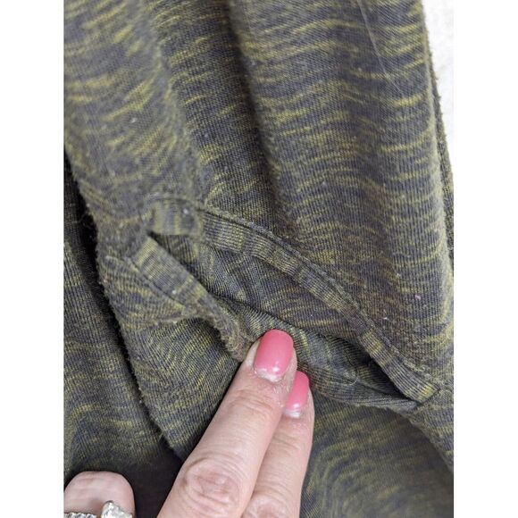 Saturday Sunday Anthro Tunic Dress Green Crochet Detail XS Cowl Neck Flared - Picture 6 of 10